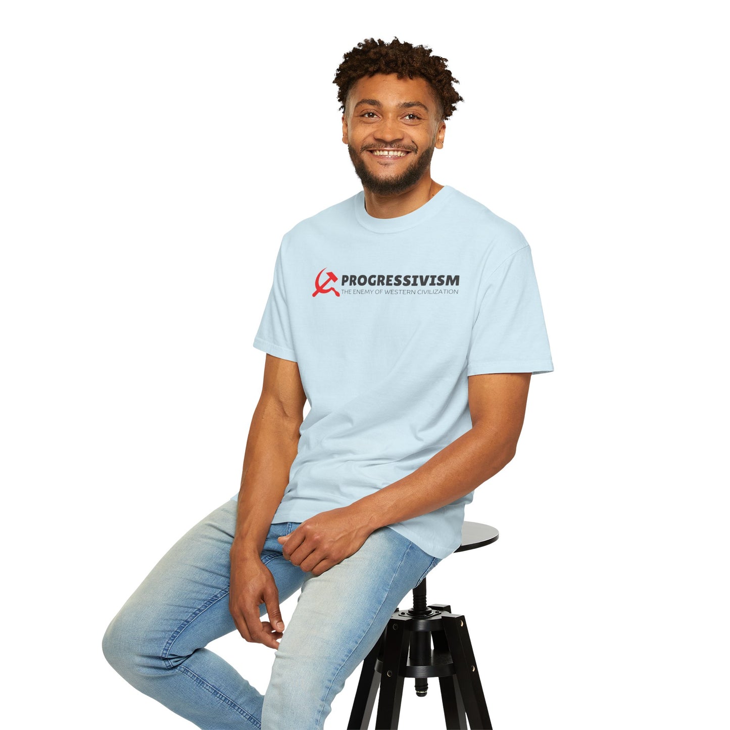 "Progressivism - Enemy of Western Civilization", Unisex T-shirt (Light Colors)