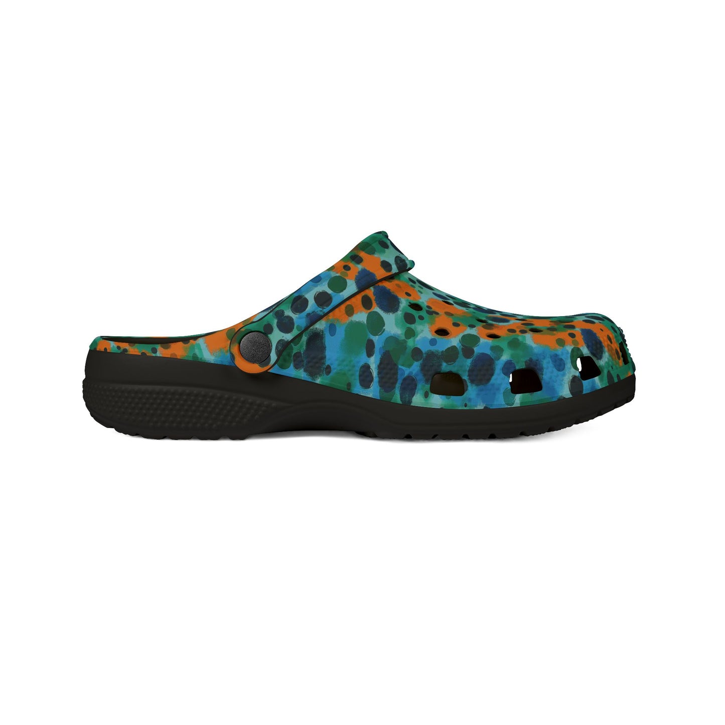 "Midnight Coral", Foam Rubber Clogs