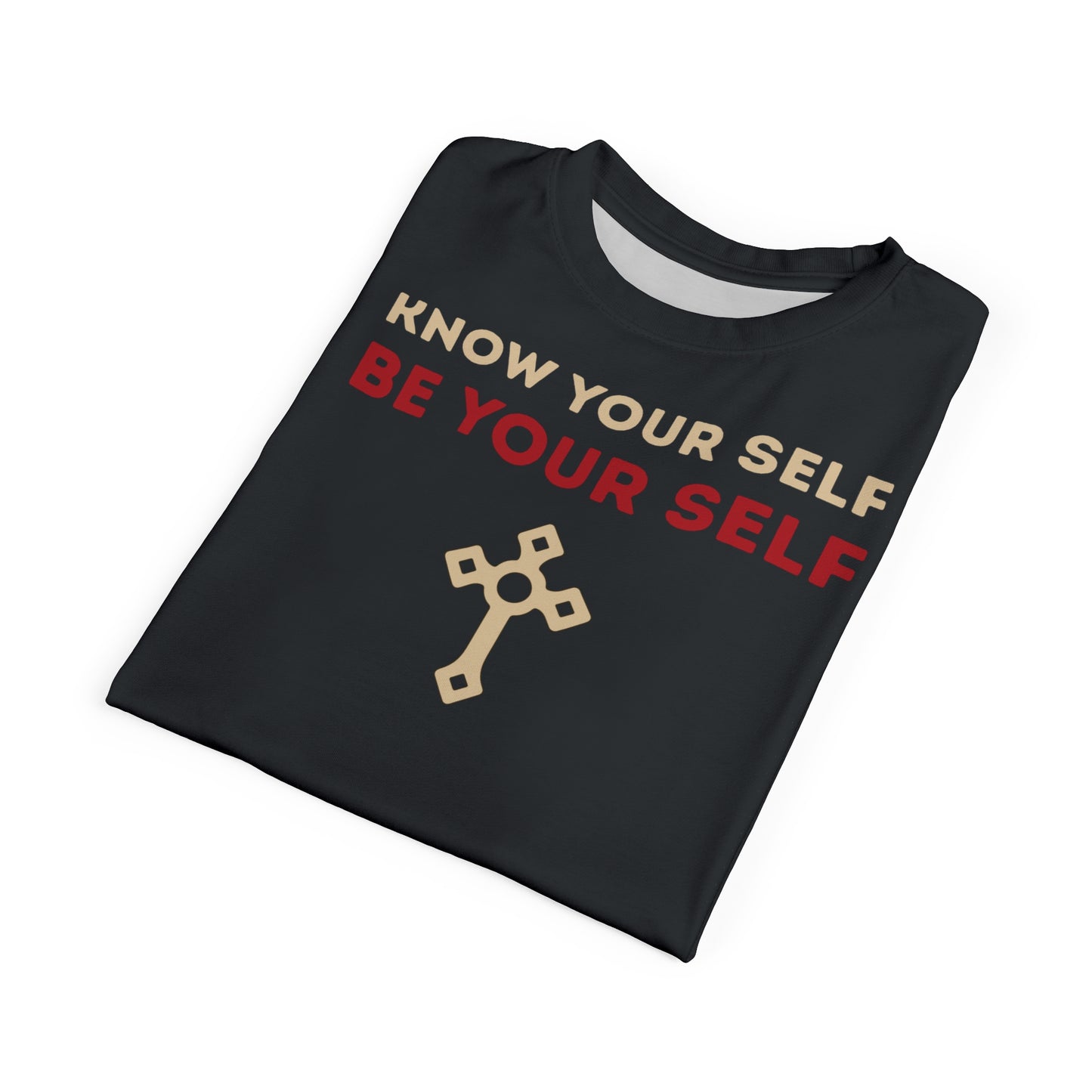 "Know Your Self", Unisex T-shirt (Blue Charcoal)