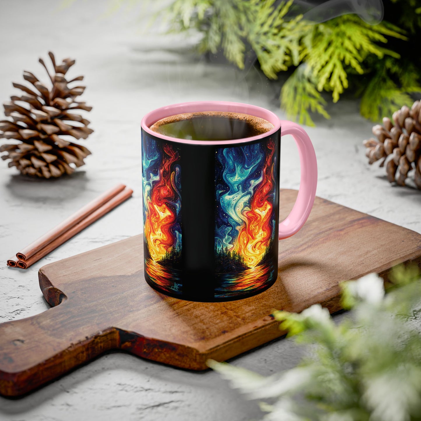 "Naomh Solus (Gaelic) - Sacred Light (English)", Colorful Mugs (11oz, 15oz)