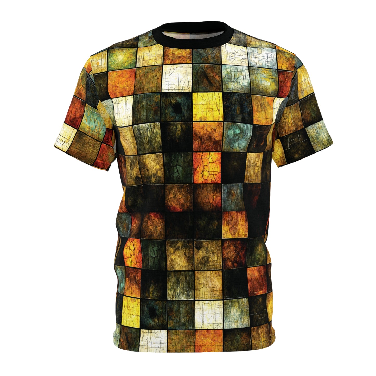 "Wood Block Pattern" #01, Wearable Fine Art Unisex T-Shirt