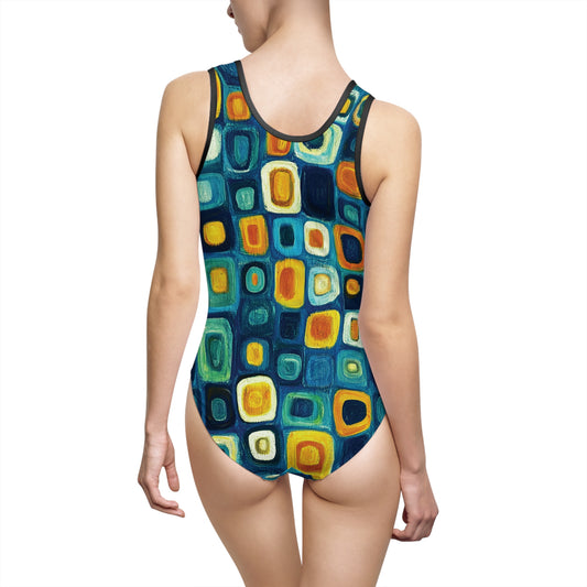 "Soul Mosaic", Women's Classic One-Piece Swimsuit