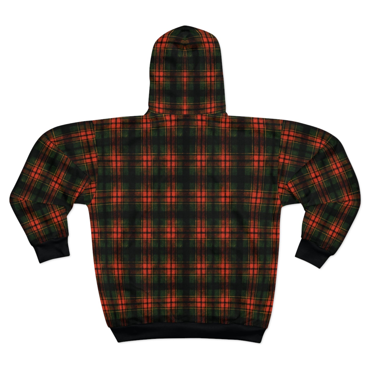"Kilmor Brieve Tartan", Unisex Wearable Art Zip Hoodie