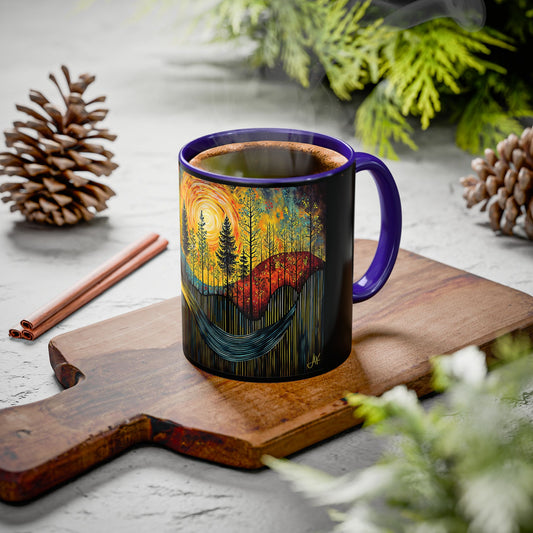 "Sacred Resonance", Colorful Mugs (11oz, 15oz)