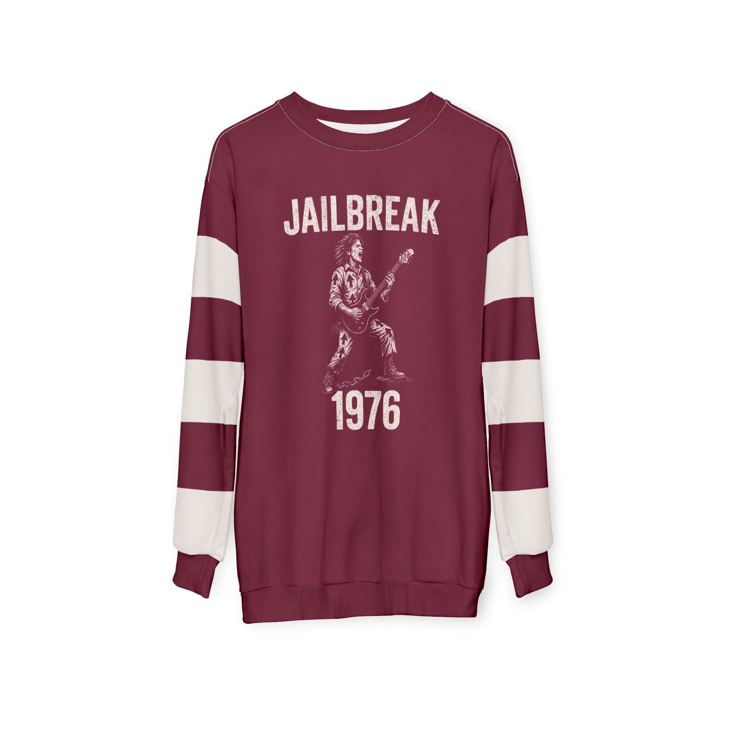 "Jailbreak 1976", Unisex Sweatshirt (Mulberry Red)
