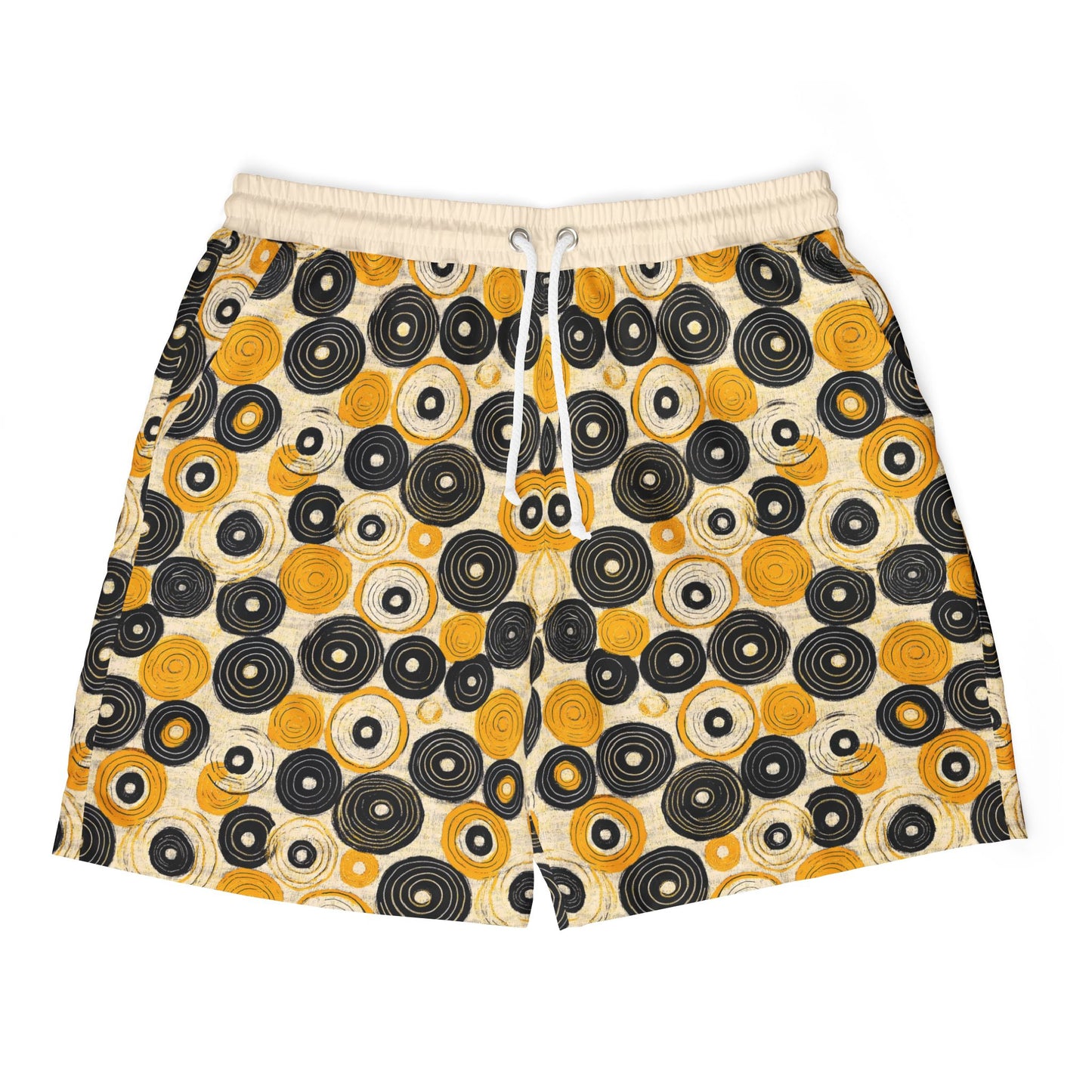 "Old 45's", Swim Shorts (Dough White Waistband)