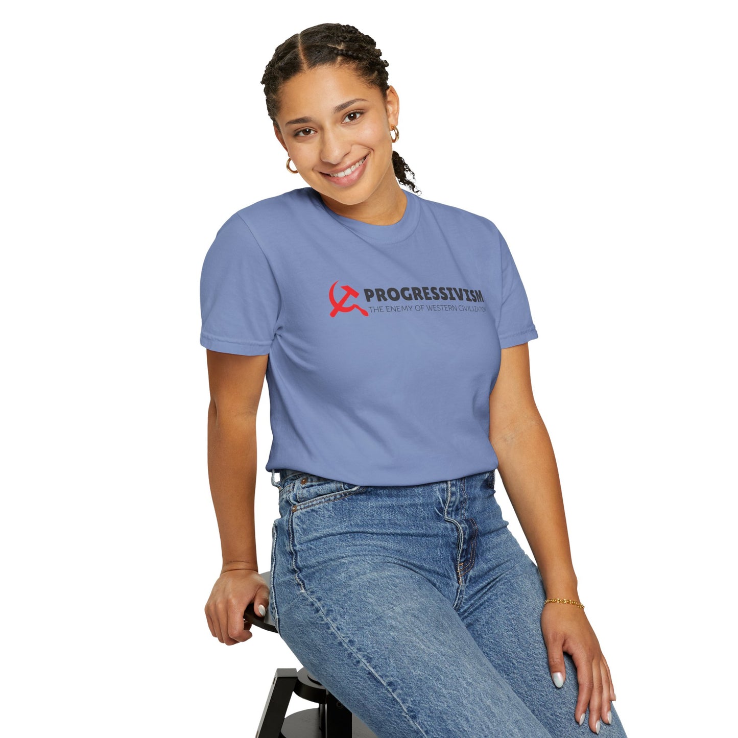 "Progressivism - Enemy of Western Civilization", Unisex T-shirt (Light Colors)