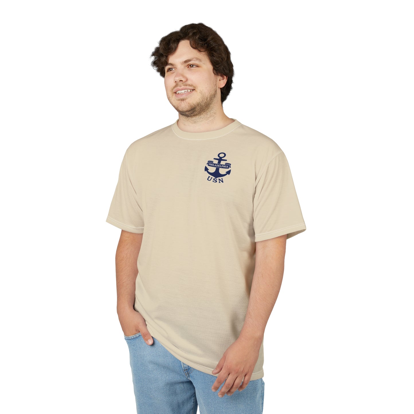"USN Anchor", Unisex T-shirt (Canvas Sail)