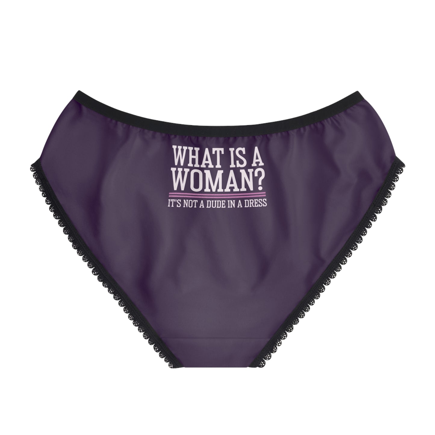 "What is a Woman" #02, Women's Briefs (Imperial Plum)