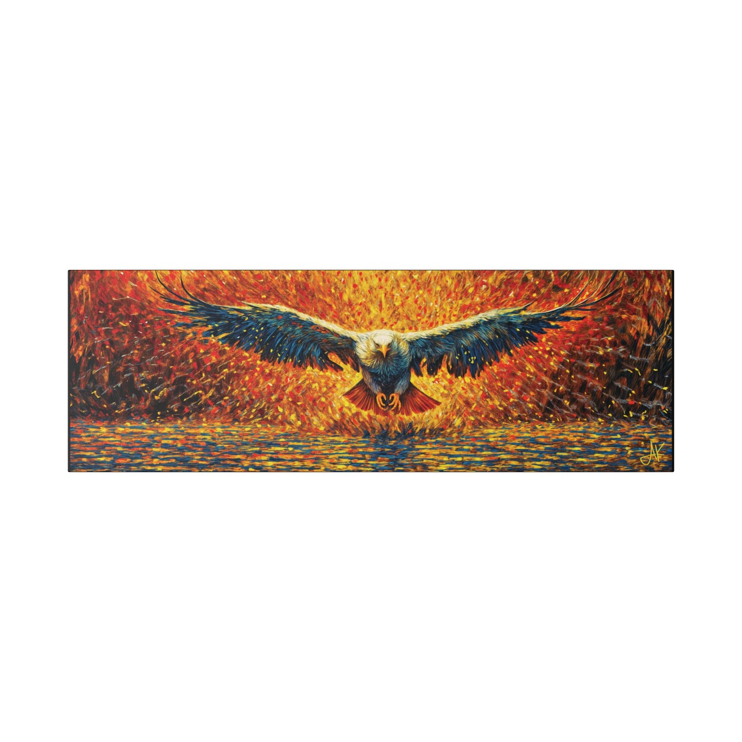 "Golden Eagle - Jeremiah 33:3 (KJV)", Classic Stretched Canvas Fine Art Print