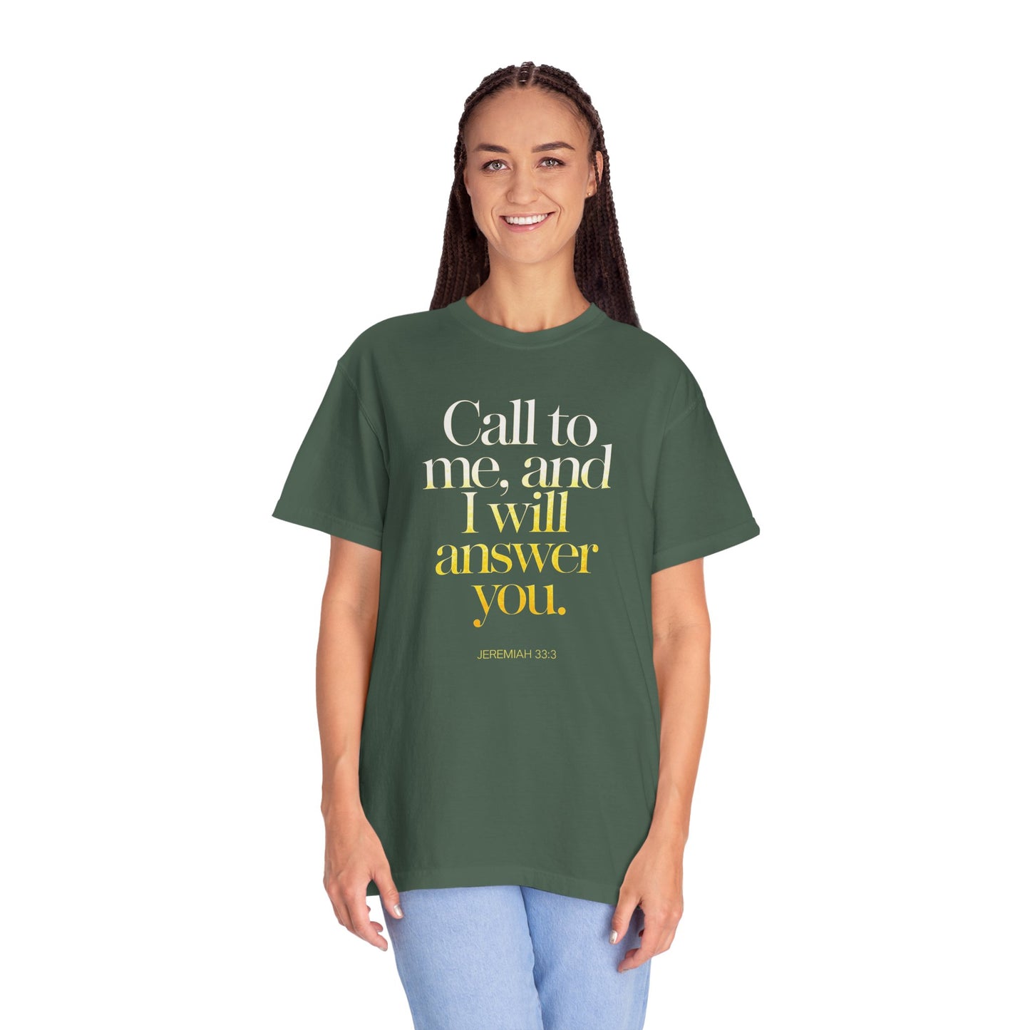 "Call to Me - Jeremiah 33:3" #02, Unisex T-shirt