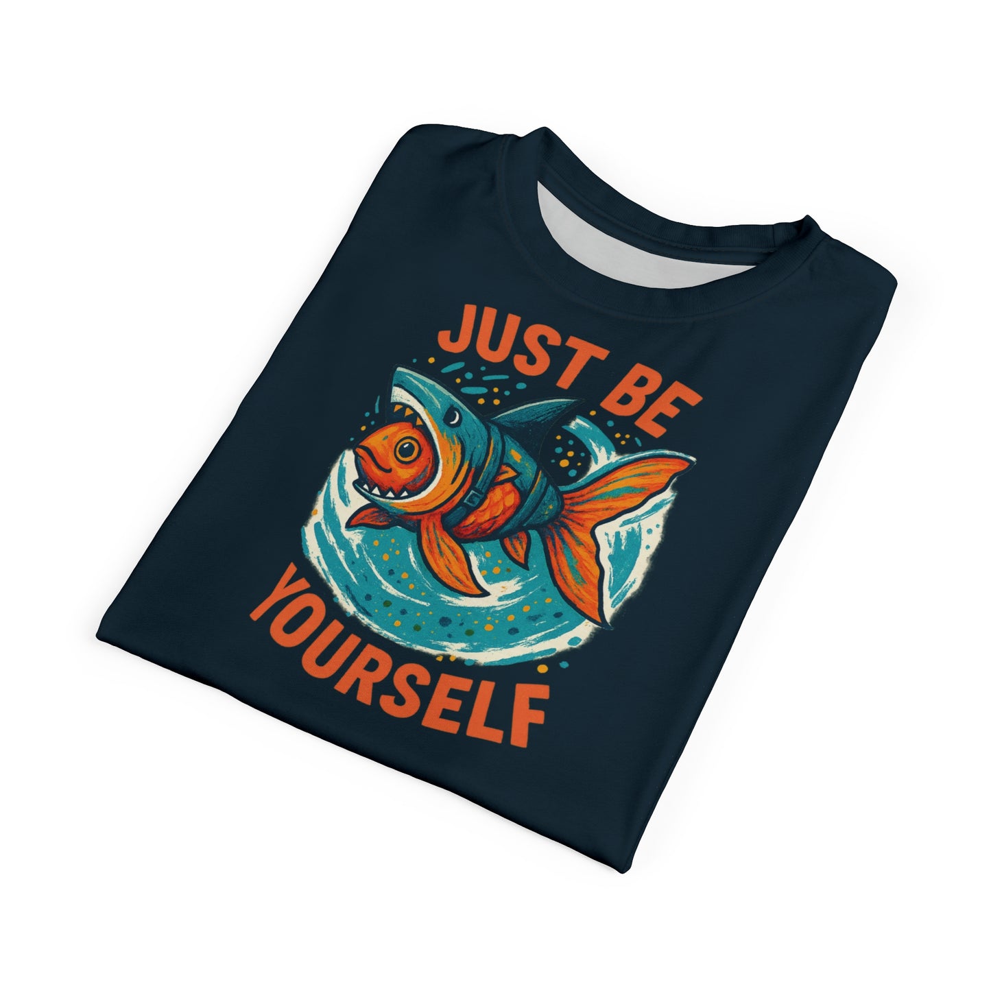 "Just Be Yourself", Unisex T-shirt (Atlantic Storm)