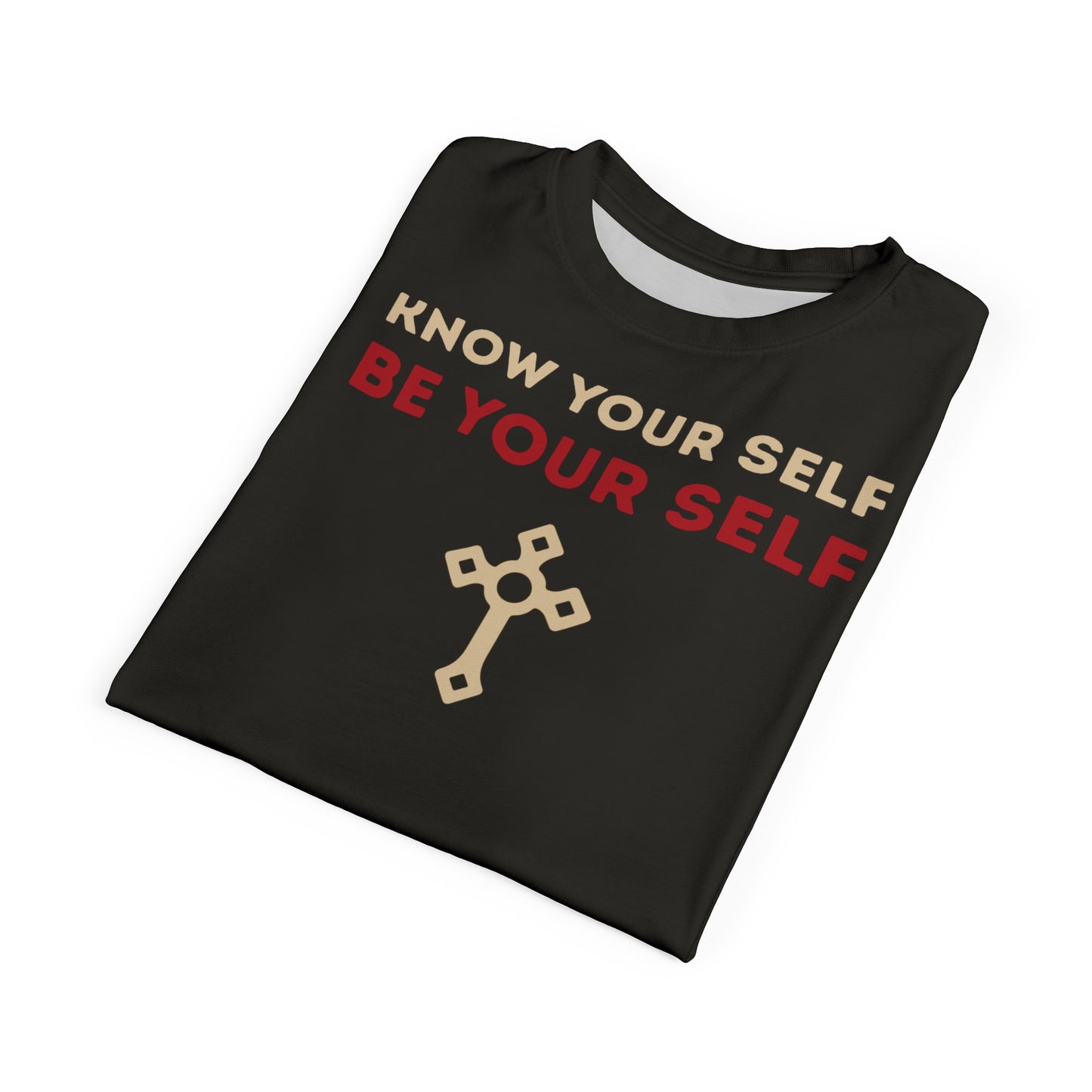 "Know Your Self", Unisex T-shirt (Pitch Grey)