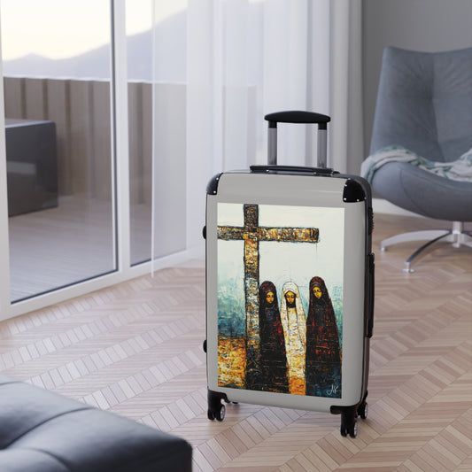 "At-the-Foot of the Cross - John 19:25", Suitcases (Light Grey)