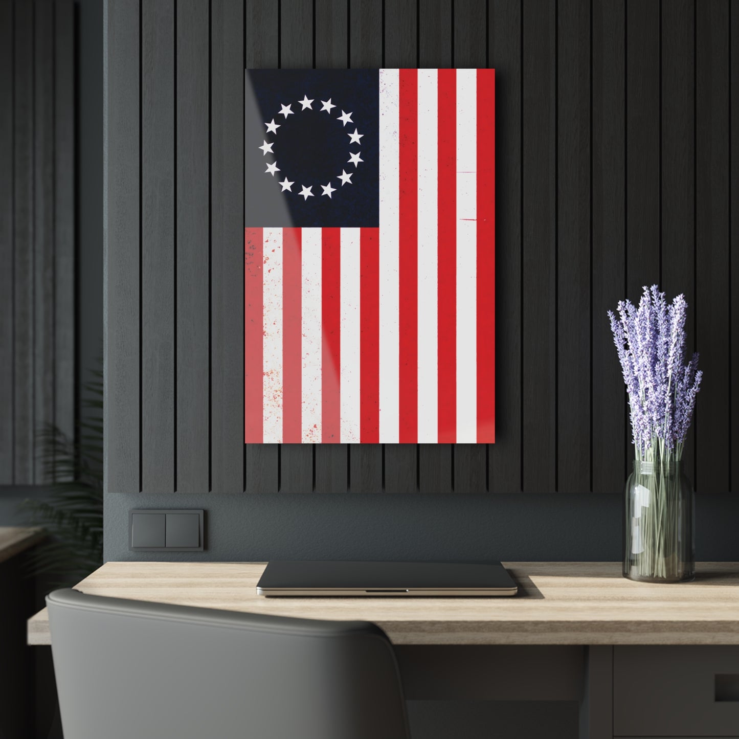 "Betsy Ross Flag", Fine Art Acrylic Wall Prints (French Cleat Hanging)