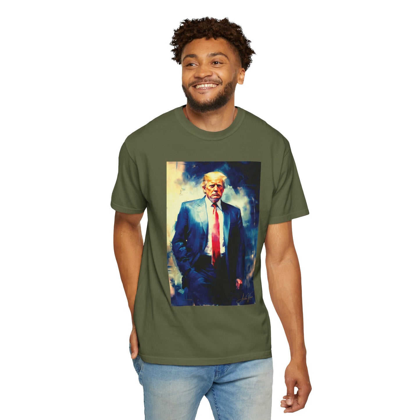 "Trump Portrait No. 6", Unisex T-shirt (Dark Colors)