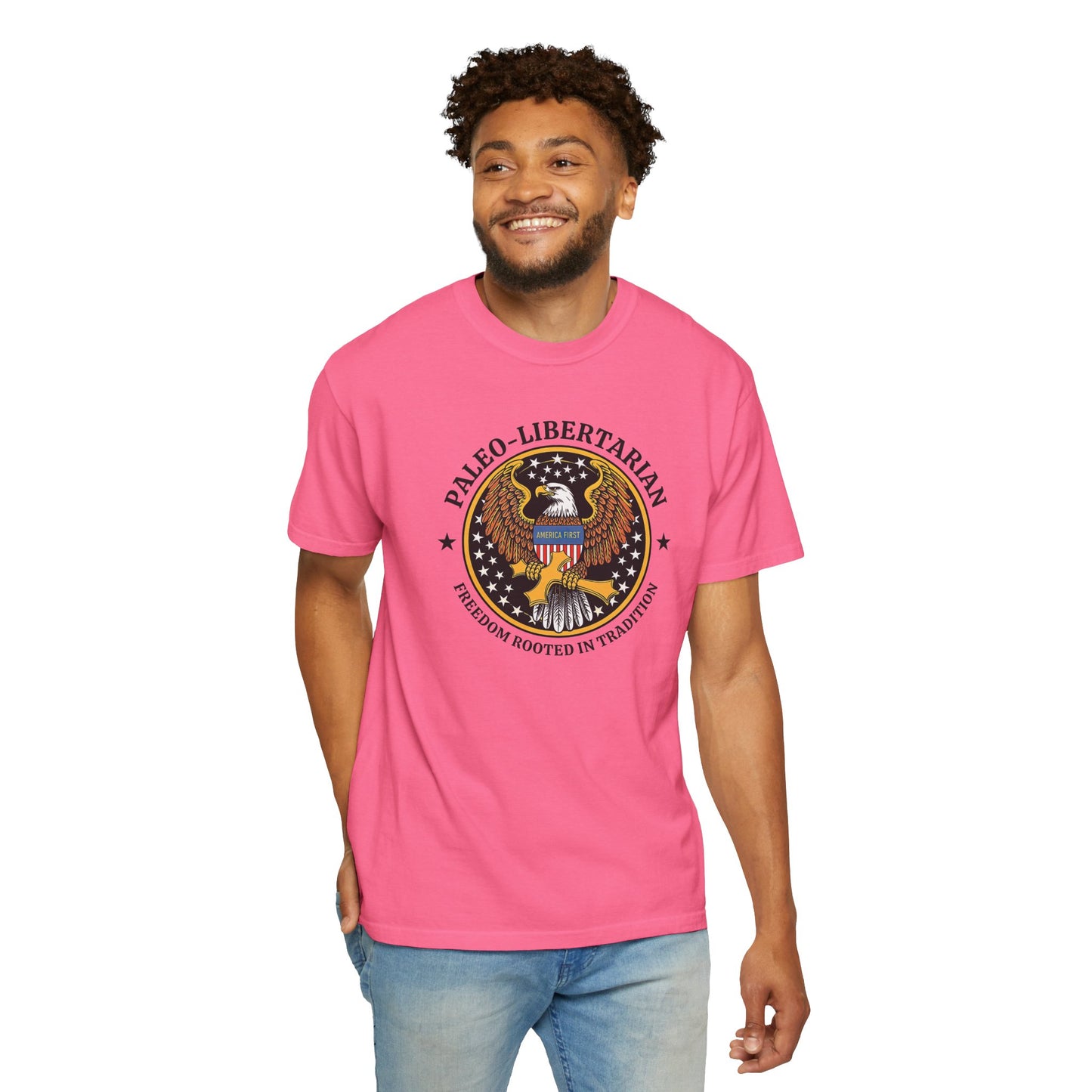 "Paleo-Libertarian" #01, Unisex T-shirt (Light Colors)