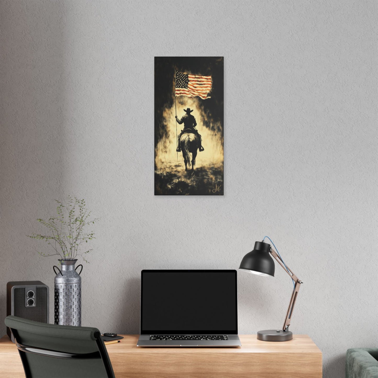 "Holding the Line", Stretched Classic Canvas Fine Art Print