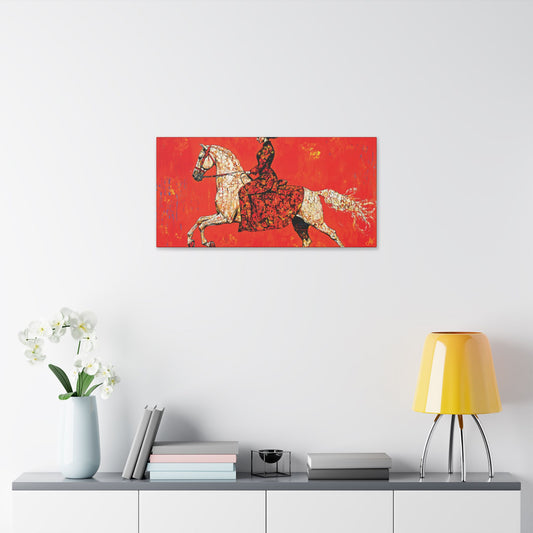 "Red Rider", Stretched Classic Canvas Fine Art Print