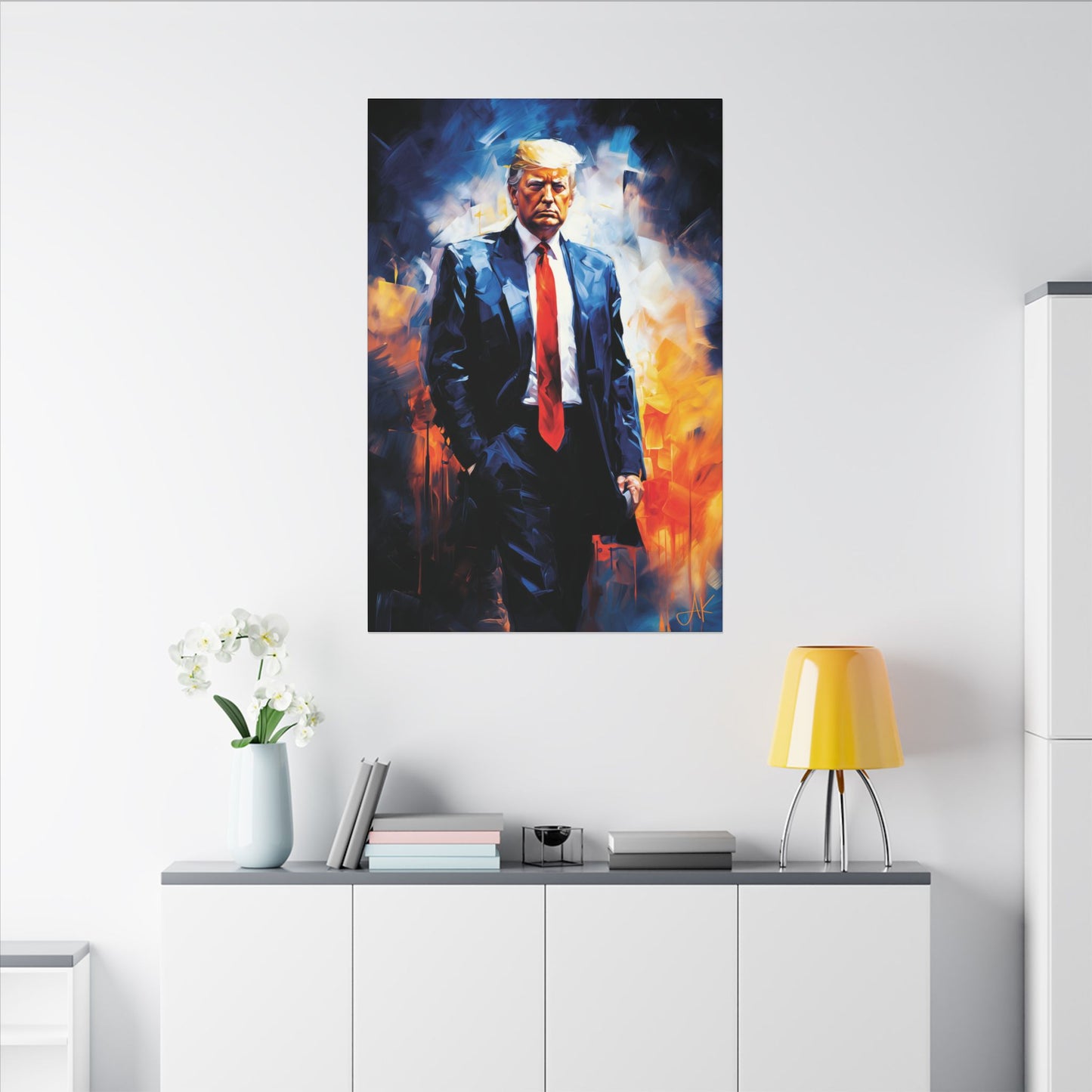 "Trump Portrait No. 22", Stretched Matte Canvas Fine Art Print