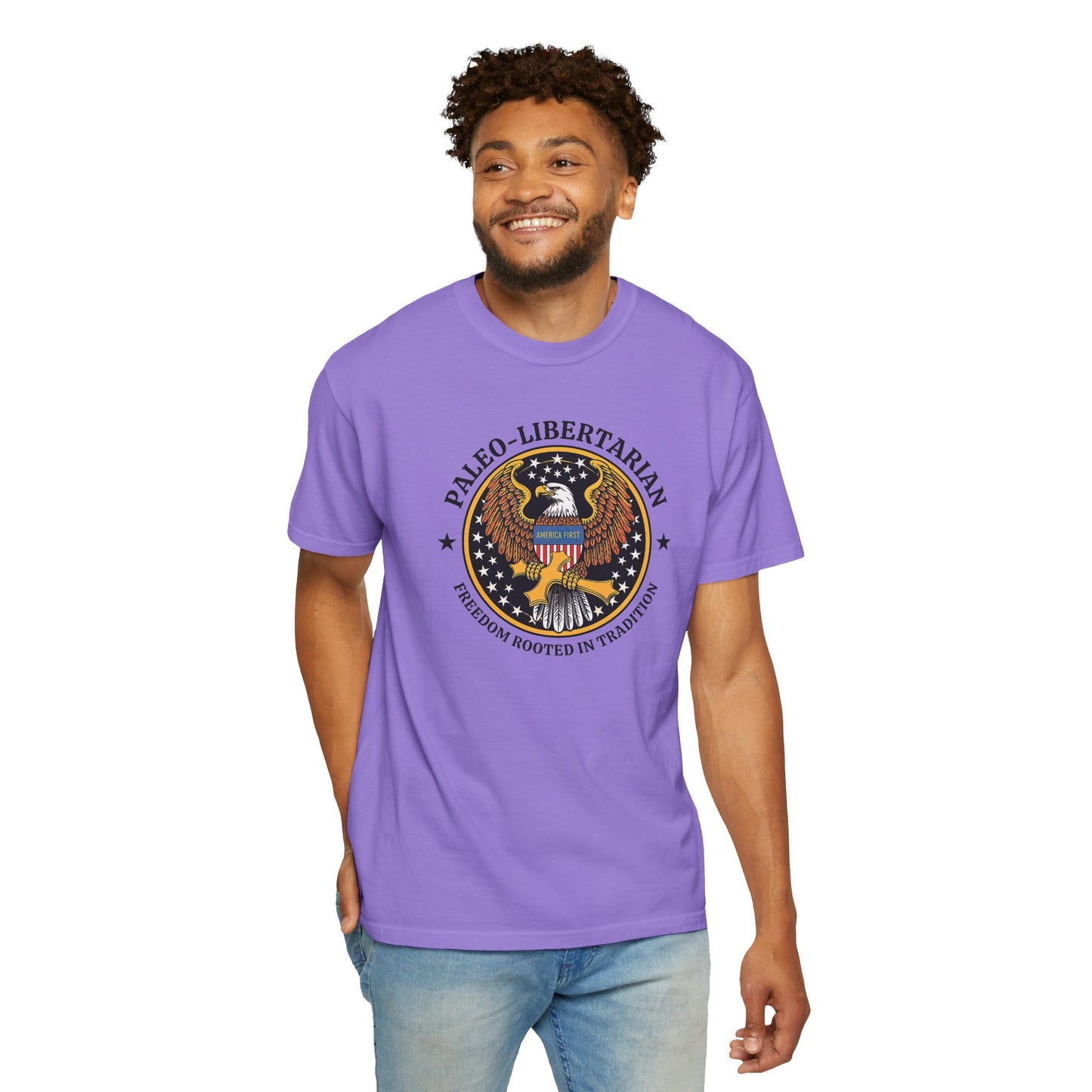 "Paleo-Libertarian" #01, Unisex T-shirt (Light Colors)