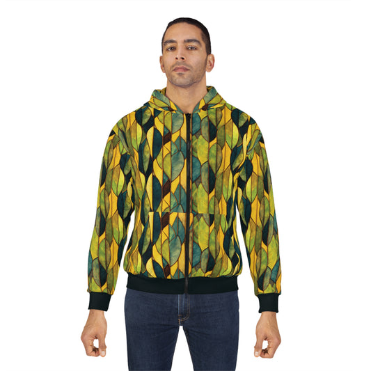 "Inner Grove", Unisex Wearable Art Zip Hoodie