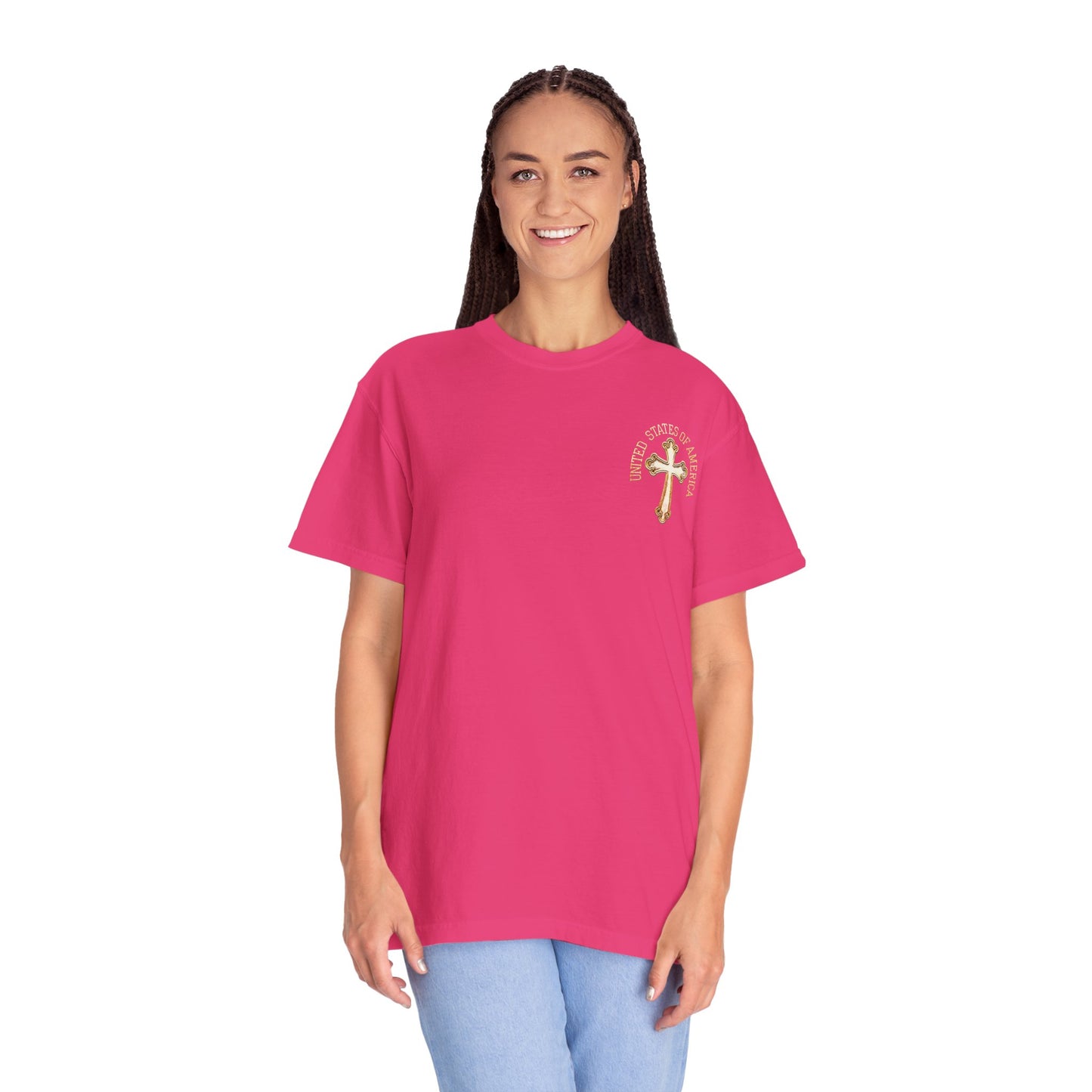 "USA Gold Cross", Unisex T-shirt