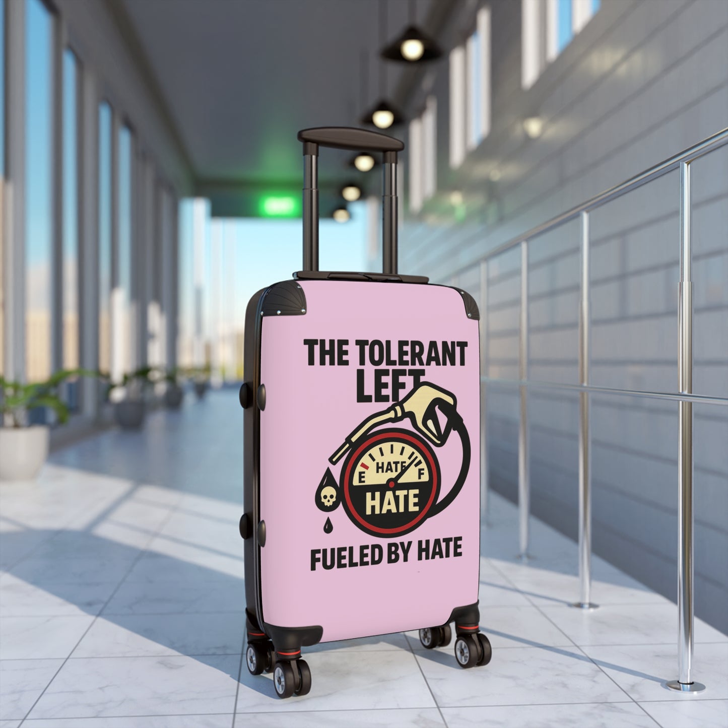 "The Tolerant Left", Suitcase (Abbey Veil Pink)