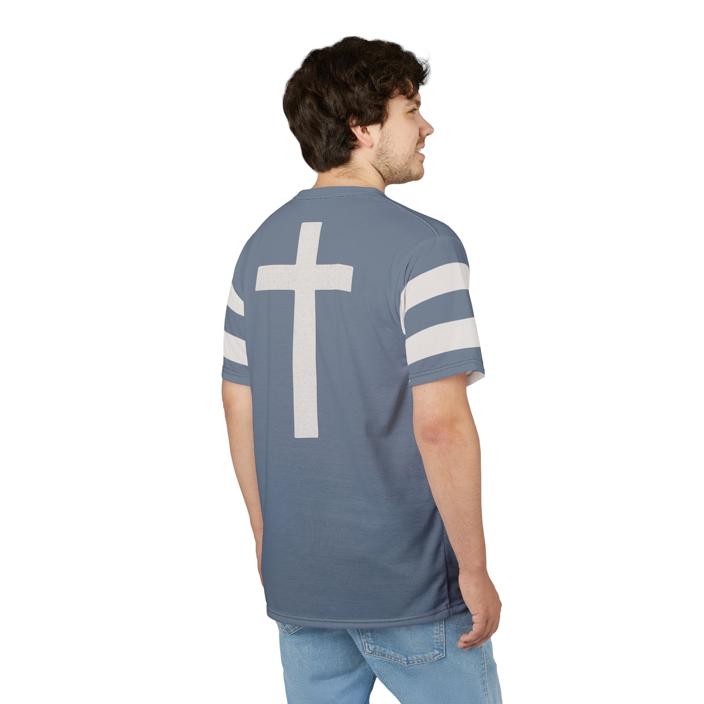 "Faith Overcomes Fear", Unisex Tee (Atlantic Grey)
