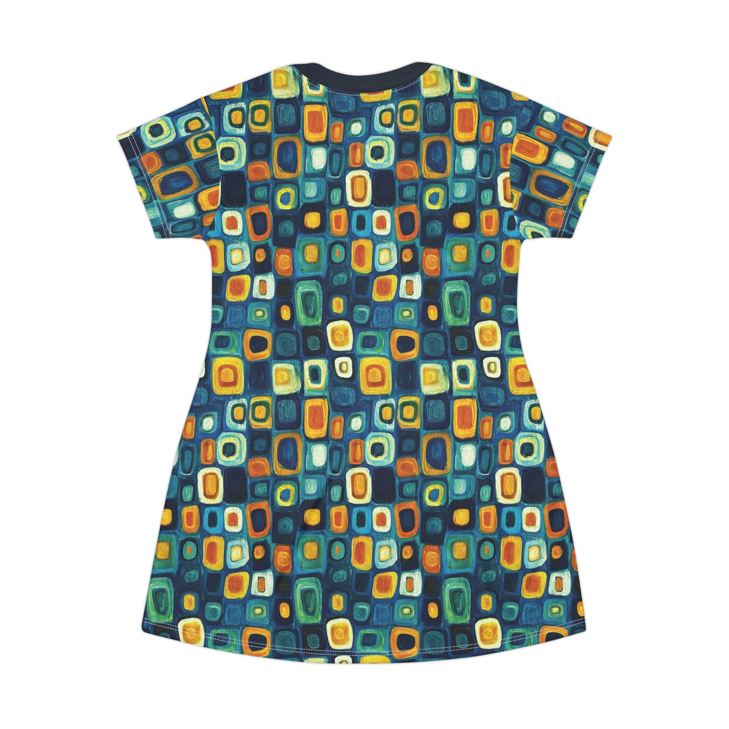 "Soul Mosaic", T-Shirt Dress (Birlinn Blue Collar)