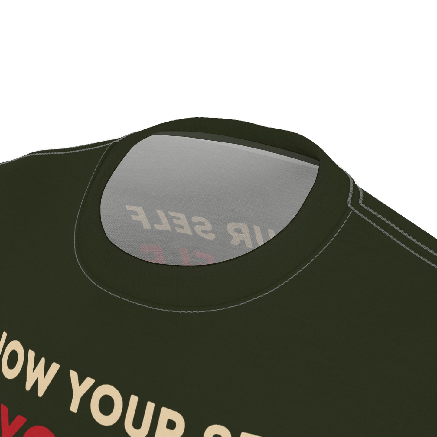 "Know Your Self", Unisex T-shirt (Rangitoto Green)