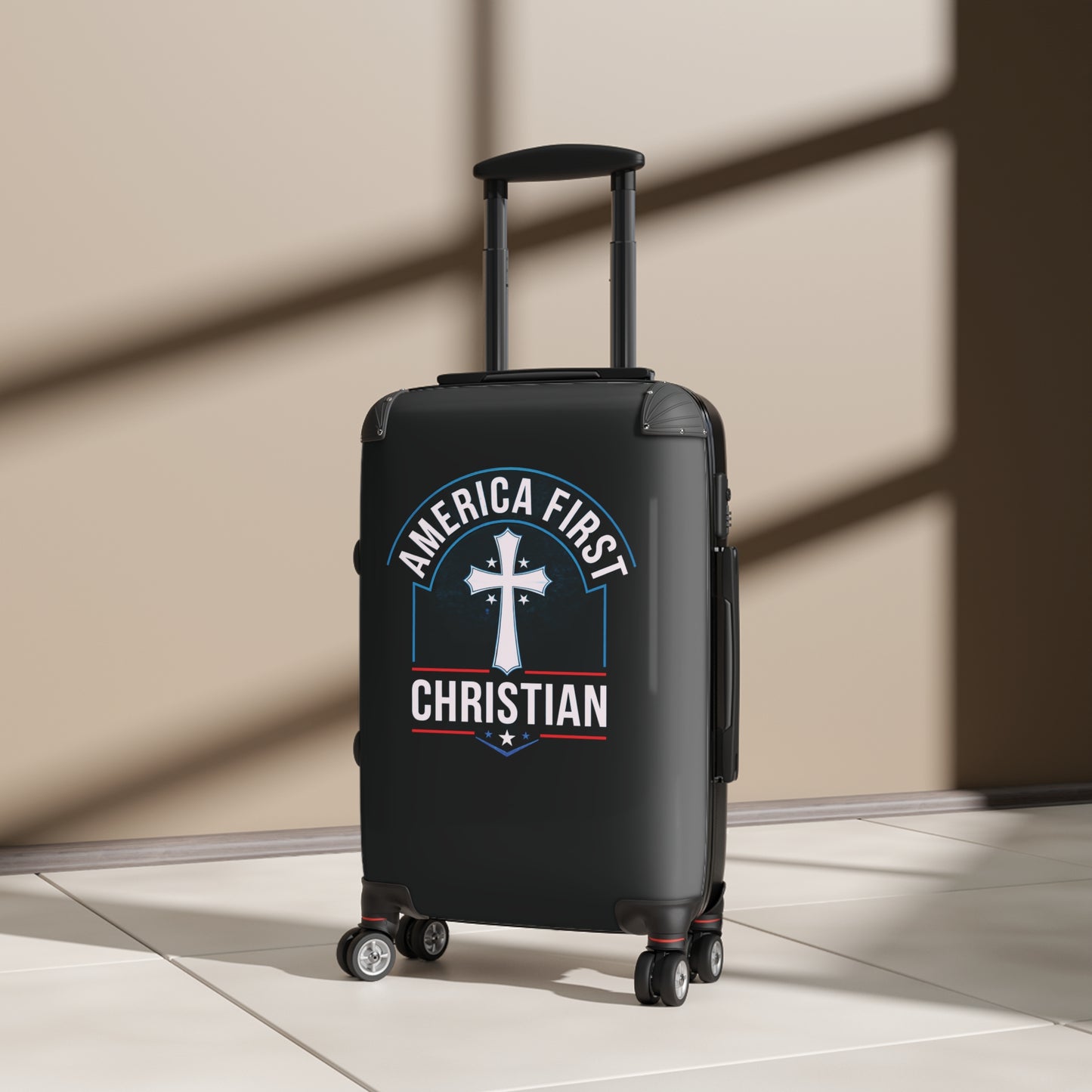 "America First - Christian" #02 Suitcases (Pitch Black)