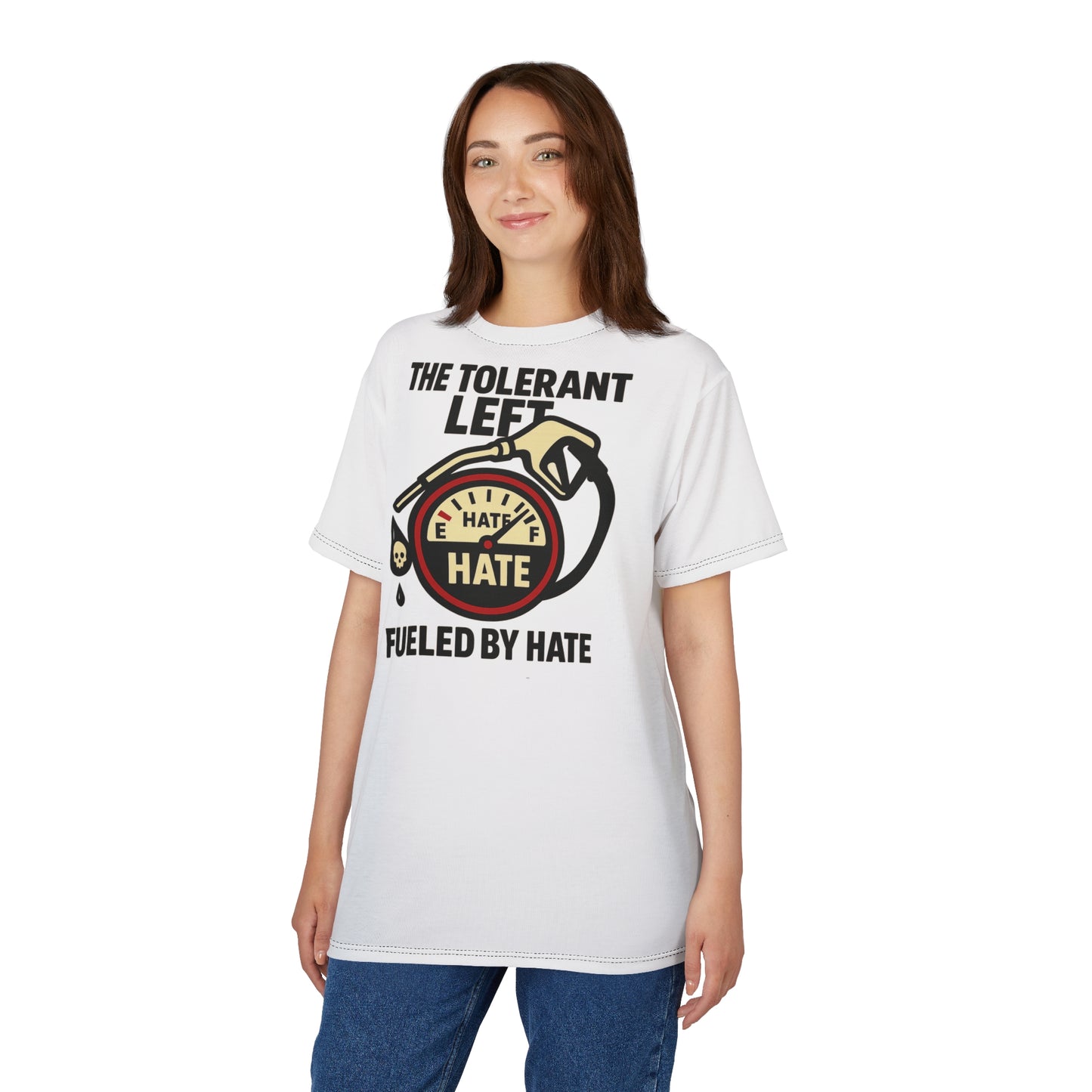 "The Tolerant Left", Unisex T-shirt (Doctor White)