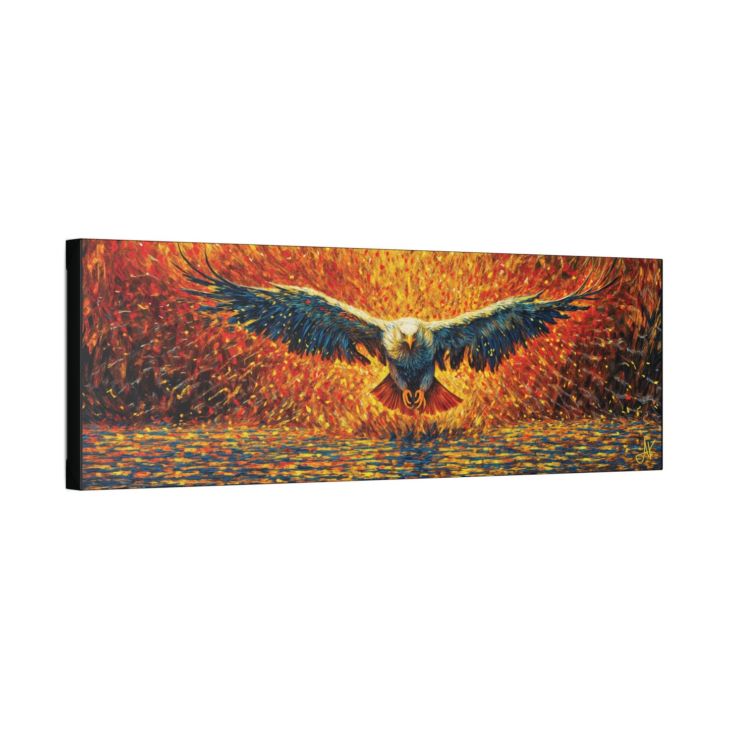"Golden Eagle - Jeremiah 33:3 (KJV)", Classic Stretched Canvas Fine Art Print