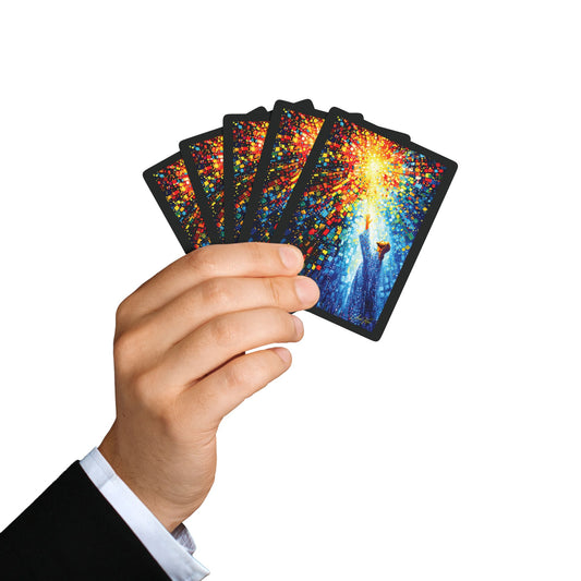 "Father and Son", Christian Fine Art Playing Cards (Void Black)