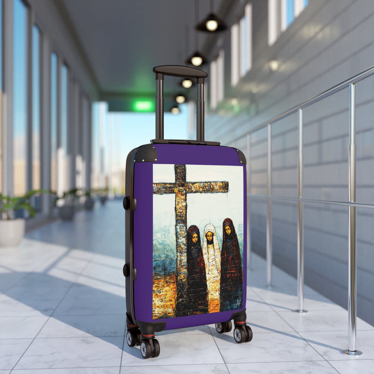 "At-the-Foot of the Cross - John 19:25", Suitcases (Purple)