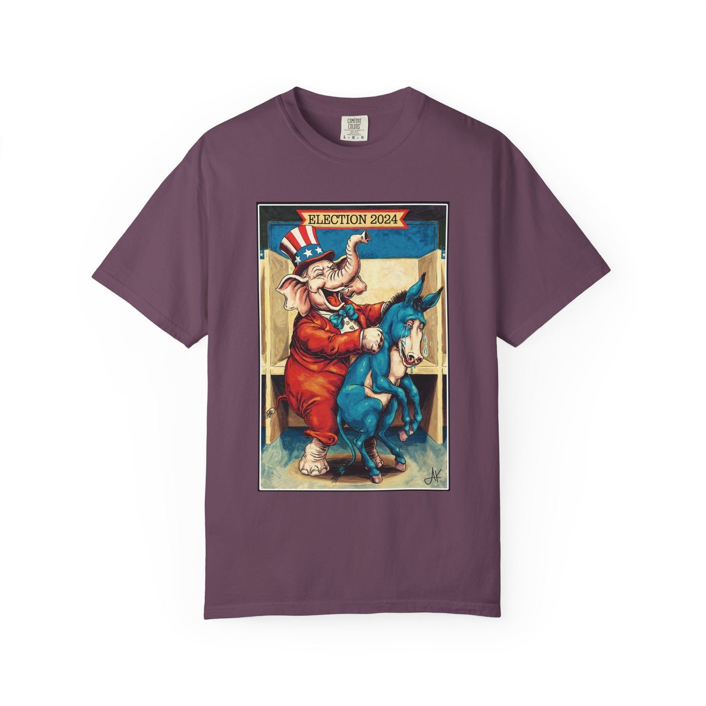 "MAGA Spanked the Donkeys 2024", Unisex T-shirt (Dark Colors)