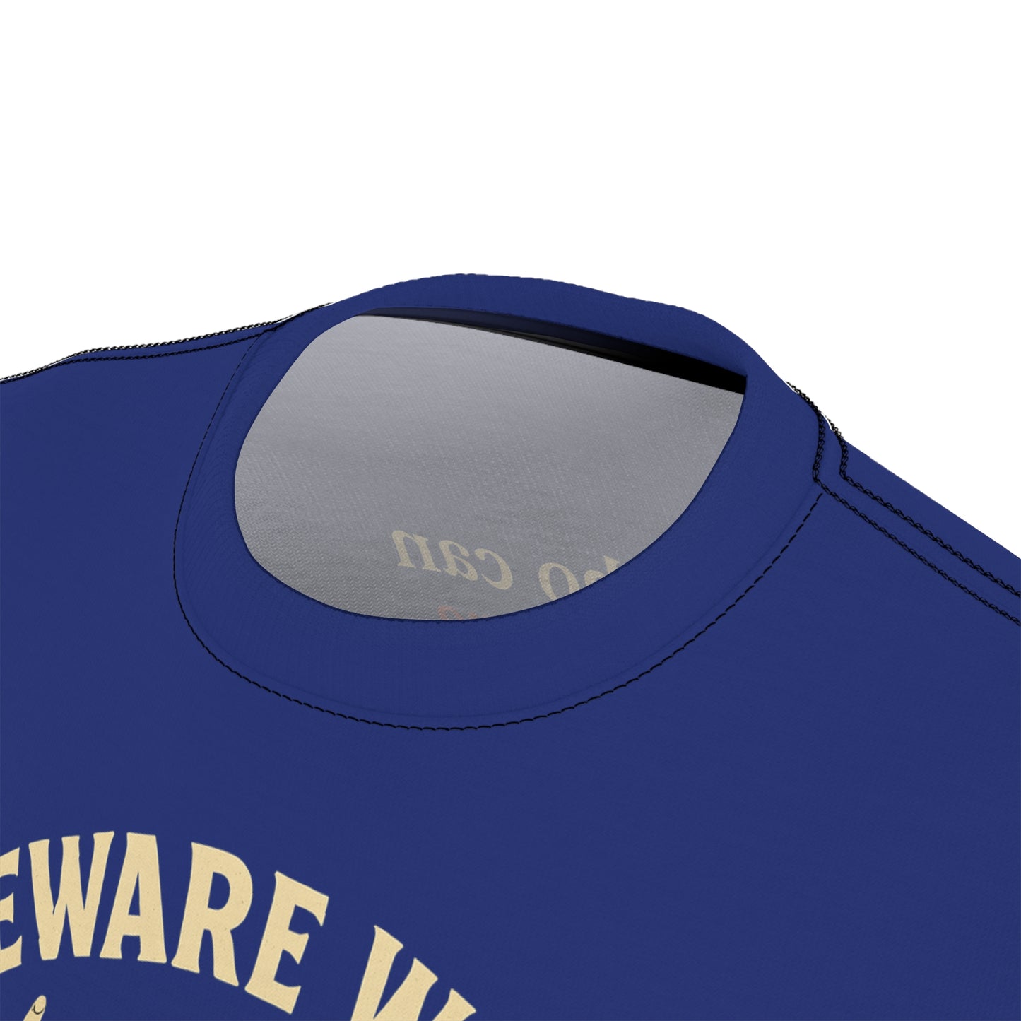 "Beware Woke - Voltaire", Wearable Art Unisex T-shirt (Twilight Blue)