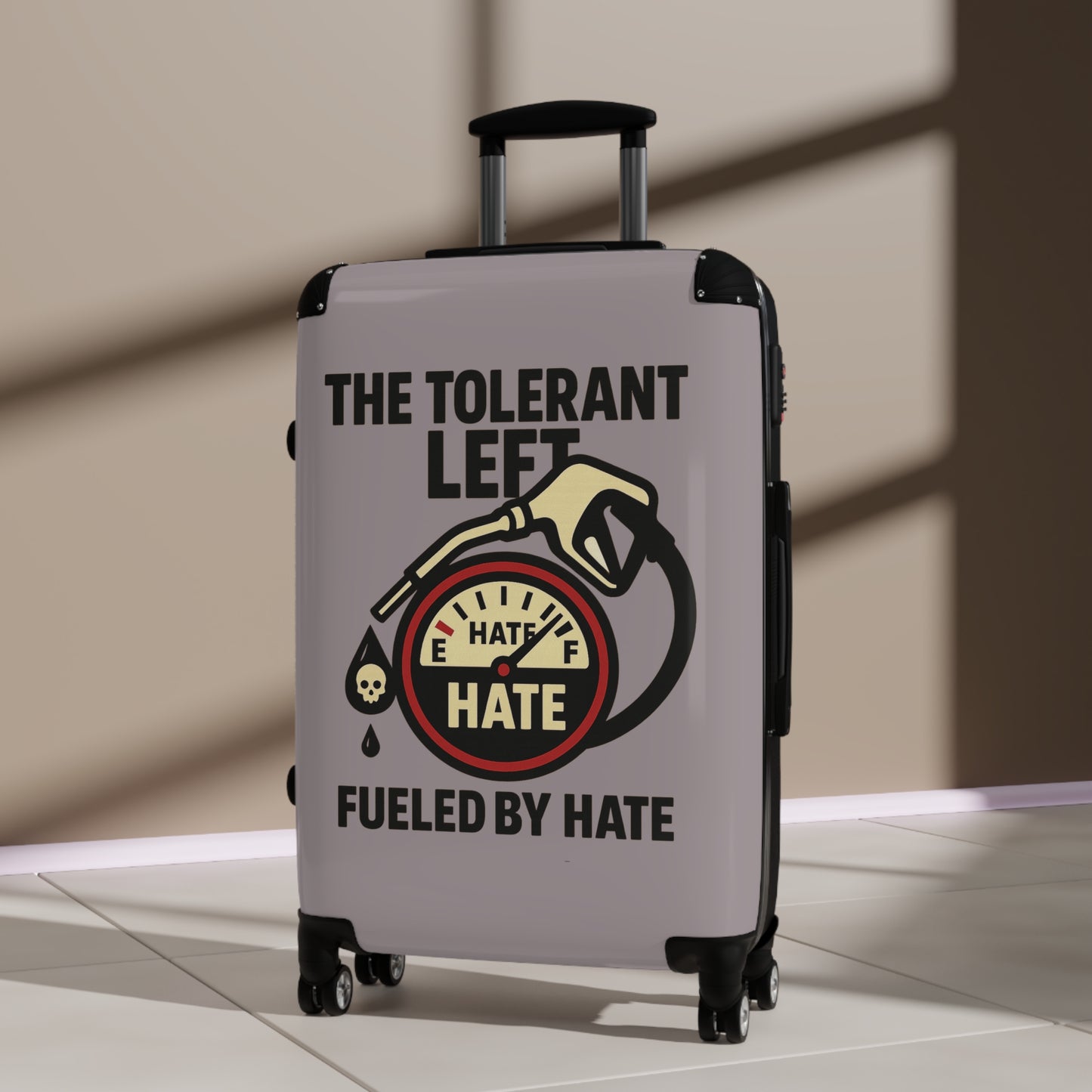 "The Tolerant Left", Suitcase (Walkway Pink Grey)