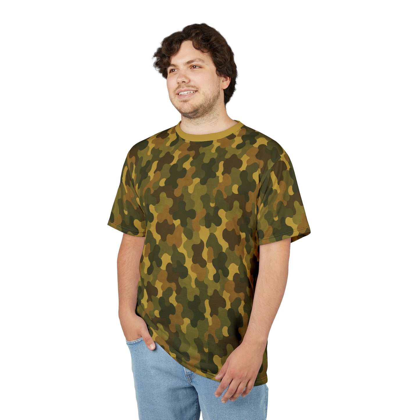"SASR Day-Ops Camouflage", Unisex Tee (SASR Yellow Collar)