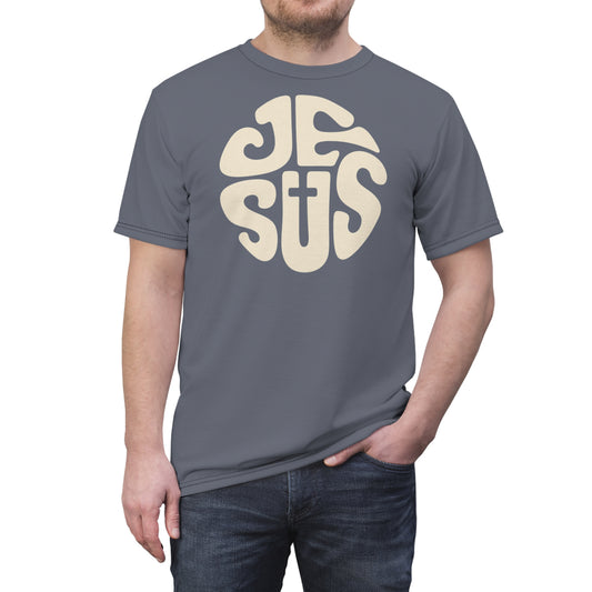 "Retro Jesus", Unisex T-shirt (Hong Kong Skyline)