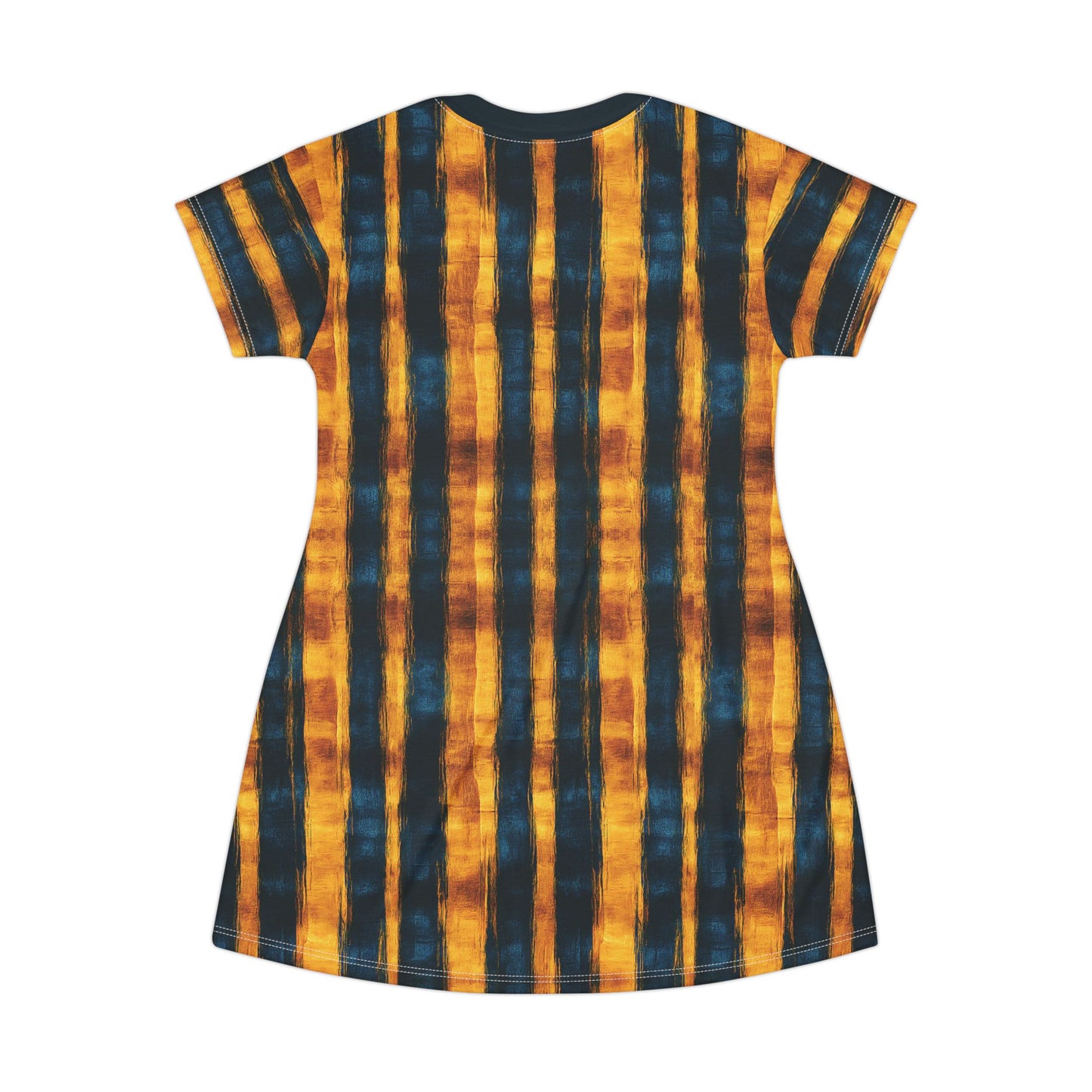 "Paleo Wolf Clan", T-Shirt Dress (Paleo Wolf Blue Collar)