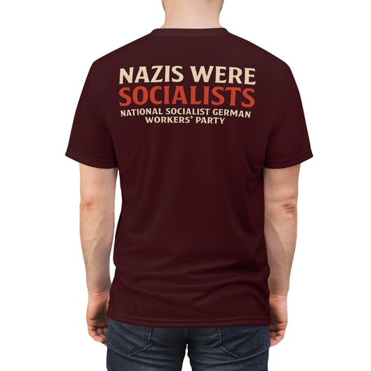 "Nazis were Socialists", Unisex T-shirt (Mama Africa)