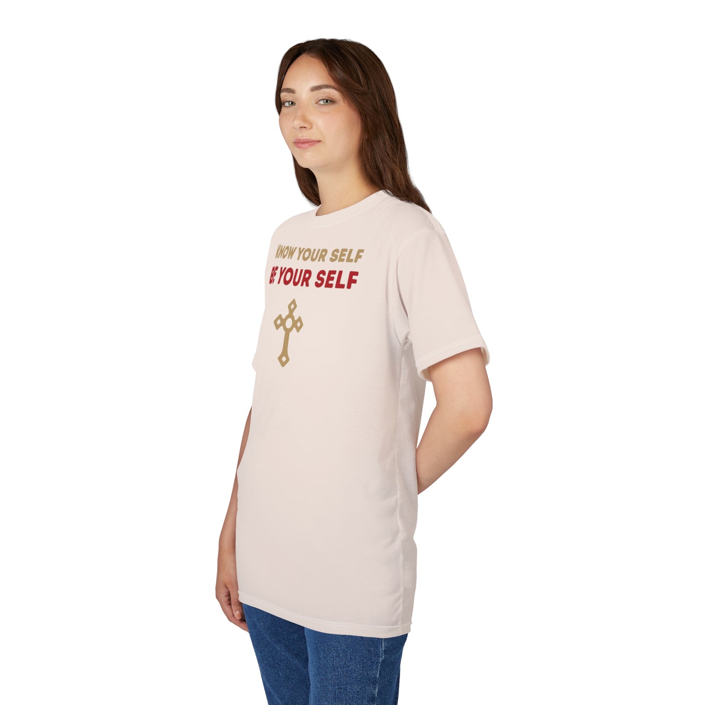 "Know Your Self", Unisex T-shirt (Angel Wings)