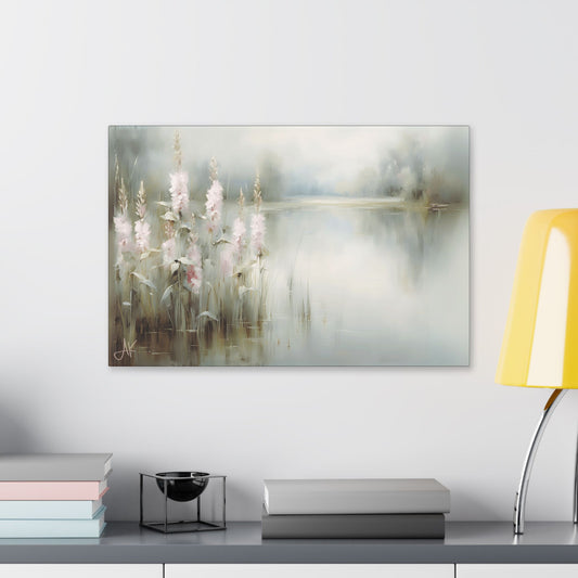 "Pink Rushes", Fine Art Classic Stretched Canvas