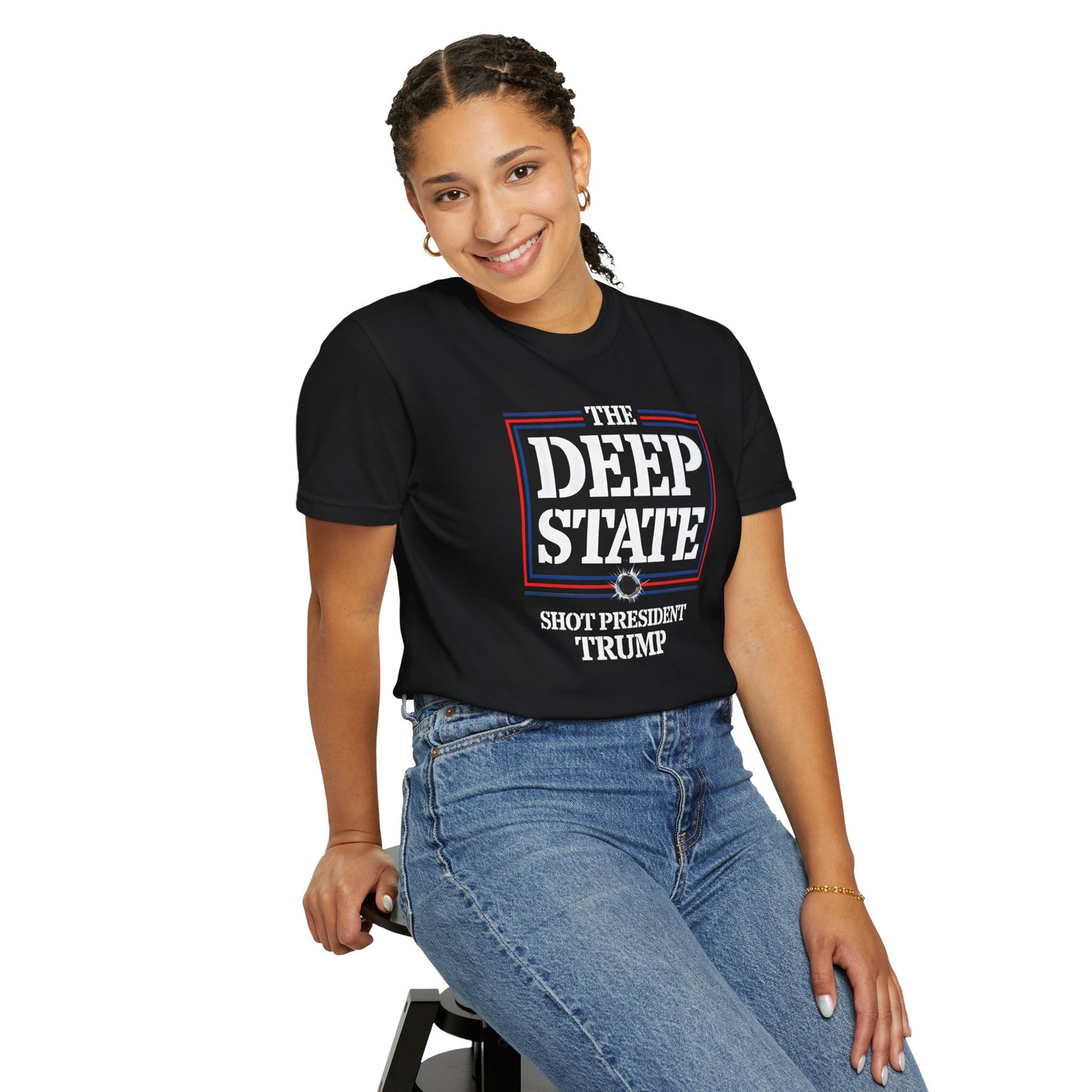 "The Deep State Shot President Trump" #01, Unisex T-shirt