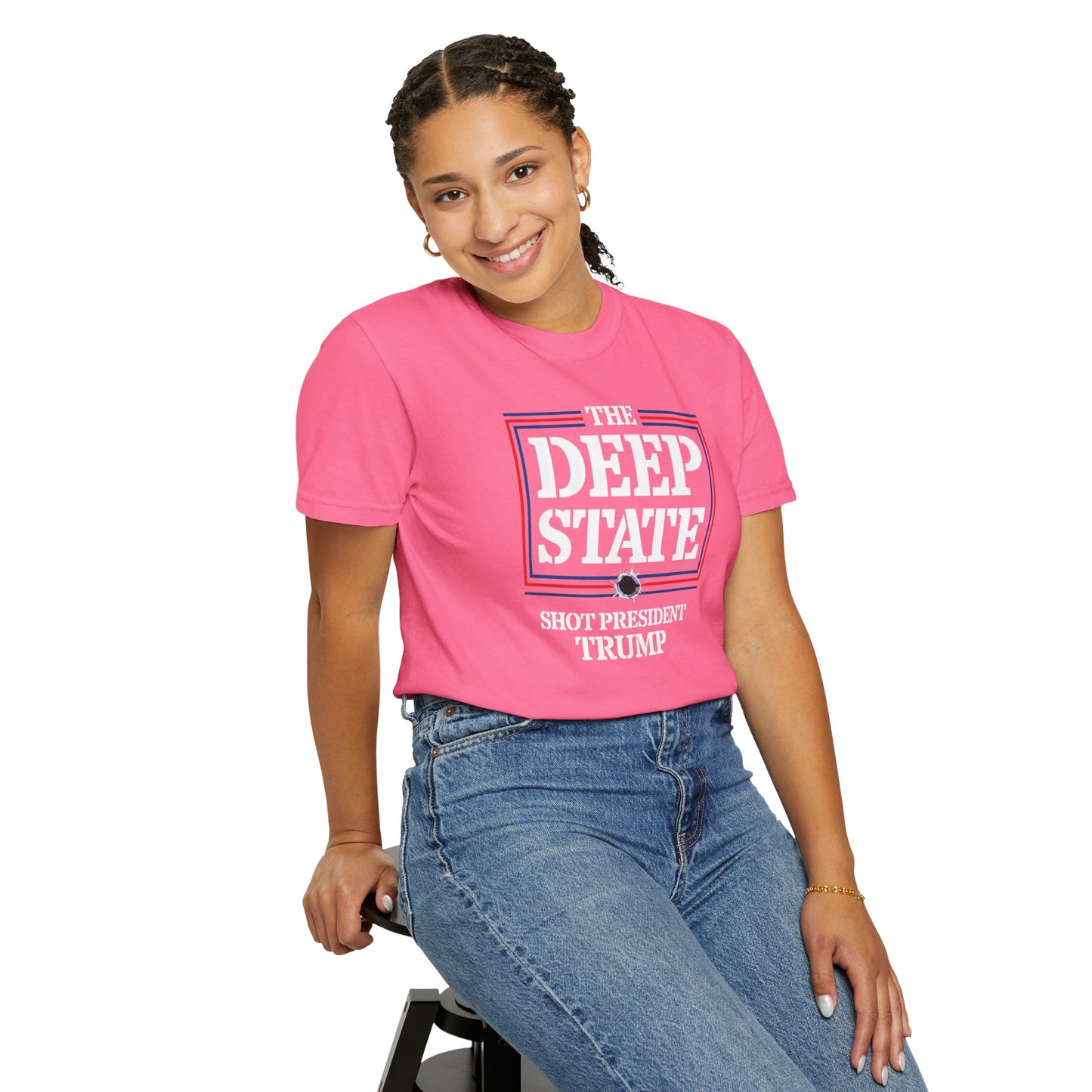 "The Deep State Shot President Trump" #01, Unisex T-shirt