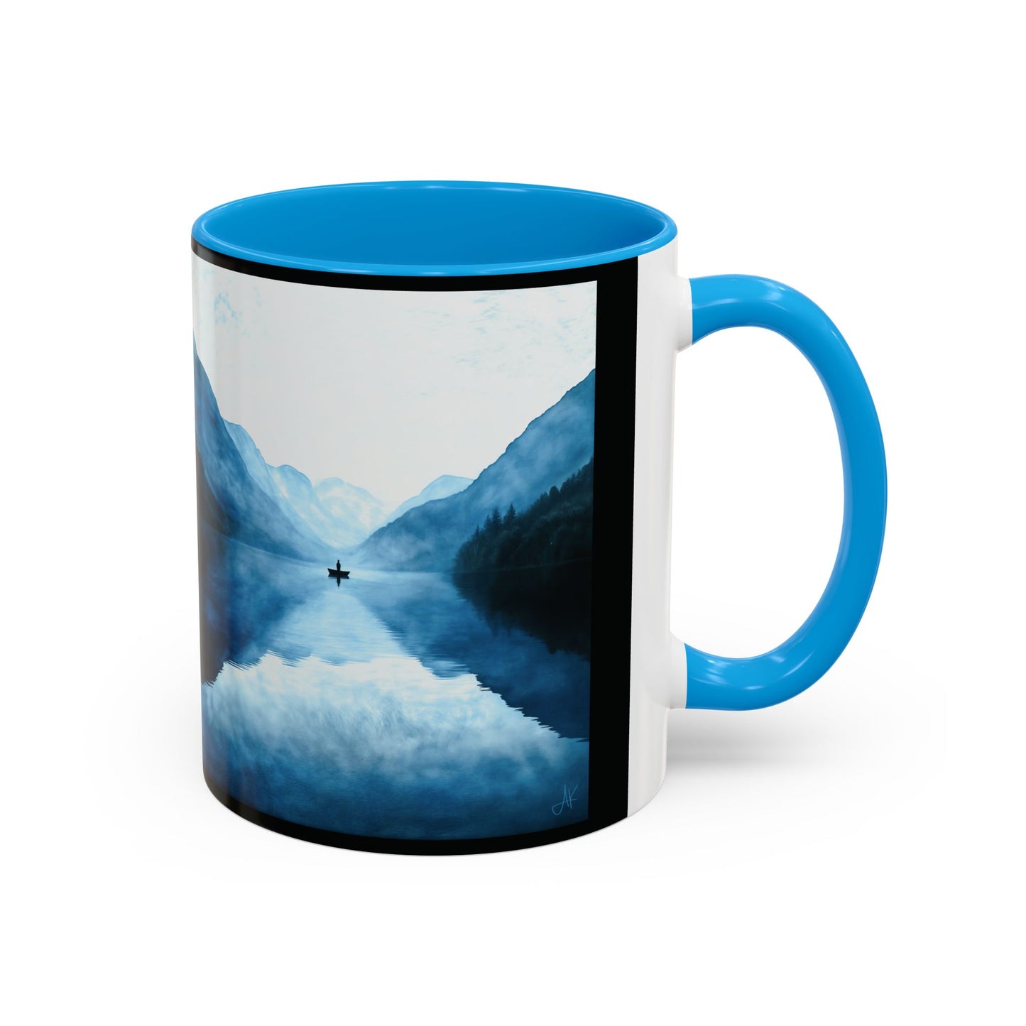 "Connected in Silence - Psalm 46:10", Colorful Mugs (11oz, 15oz)