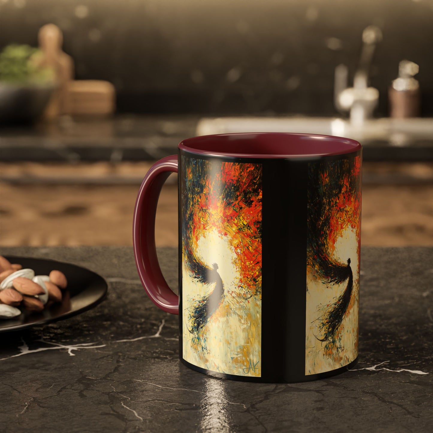 "Seraphic Aegis", Colorful Mugs (11oz, 15oz)