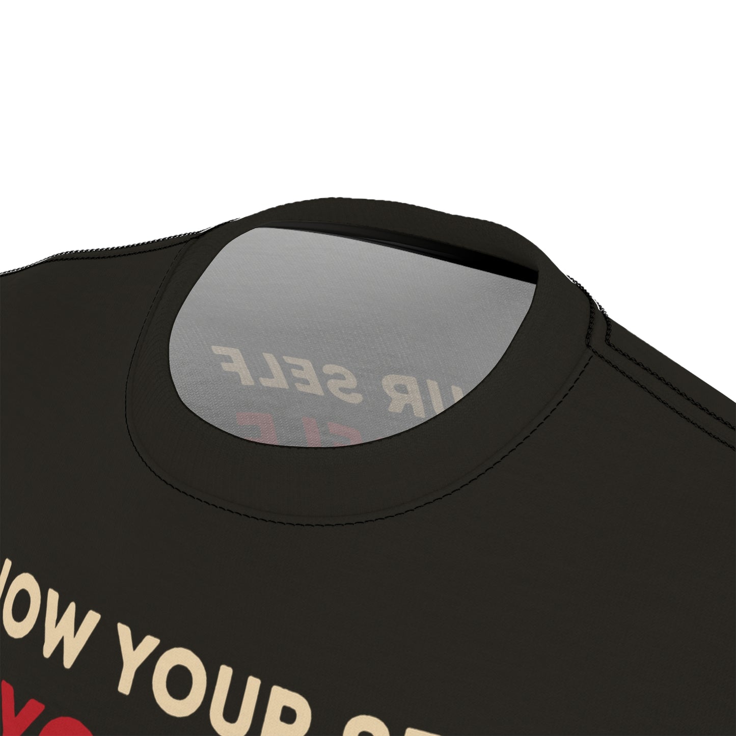 "Know Your Self", Unisex T-shirt (Pitch Grey)